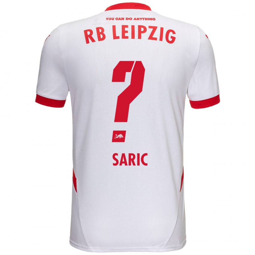 Gyermek Lucio Saric #0 Fehér Piros Hazai Jersey 2024/25 Mez Póló Ing