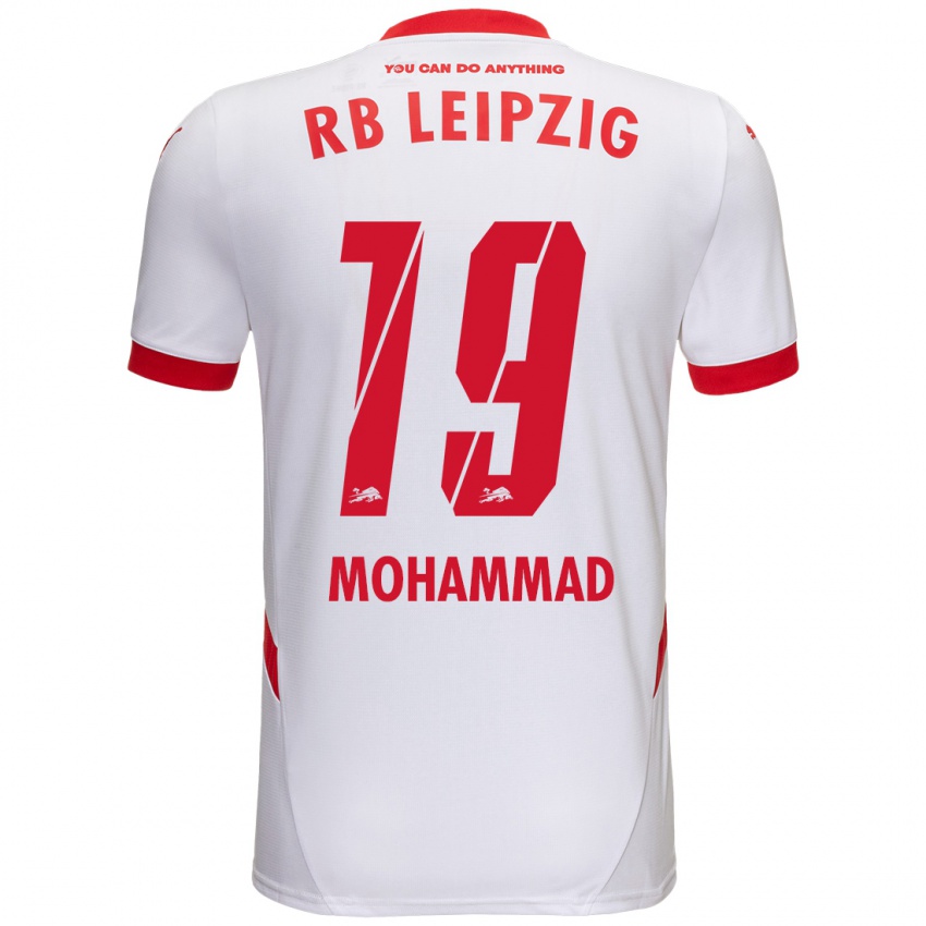 Gyermek Sammy Mohammad #19 Fehér Piros Hazai Jersey 2024/25 Mez Póló Ing