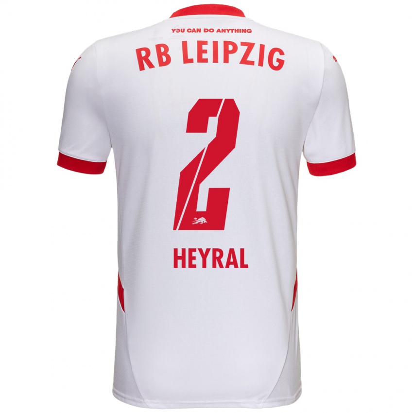 Gyermek Neo Heyral #2 Fehér Piros Hazai Jersey 2024/25 Mez Póló Ing