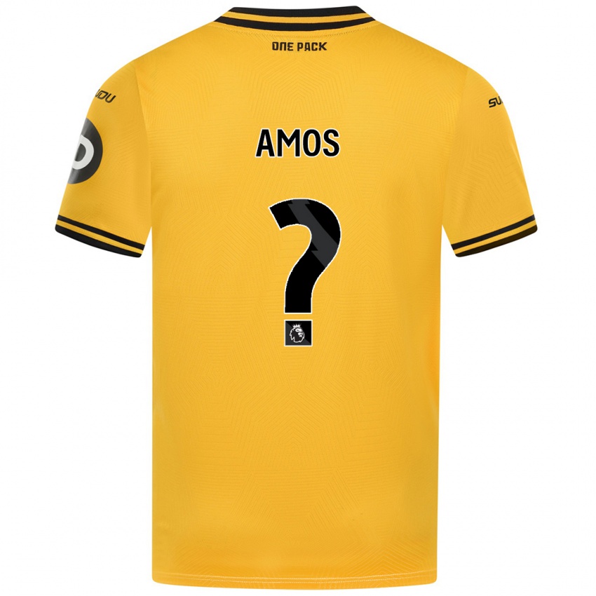 Gyermek Stan Amos #0 Sárga Hazai Jersey 2024/25 Mez Póló Ing