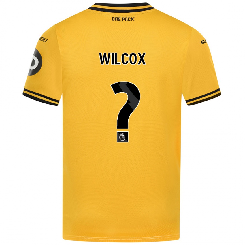 Gyermek Jake Wilcox #0 Sárga Hazai Jersey 2024/25 Mez Póló Ing