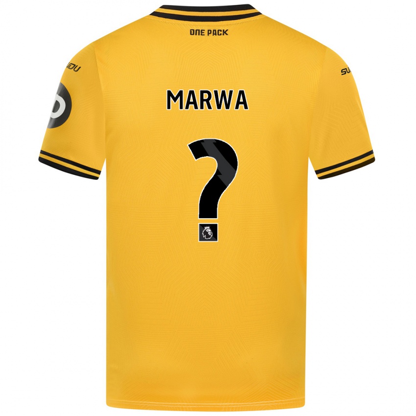 Gyermek Bjørn Marwa #0 Sárga Hazai Jersey 2024/25 Mez Póló Ing