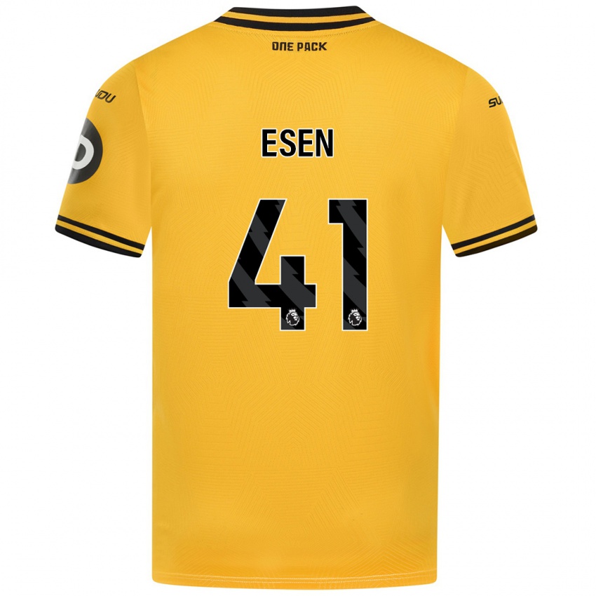 Gyermek Josh Esen #41 Sárga Hazai Jersey 2024/25 Mez Póló Ing