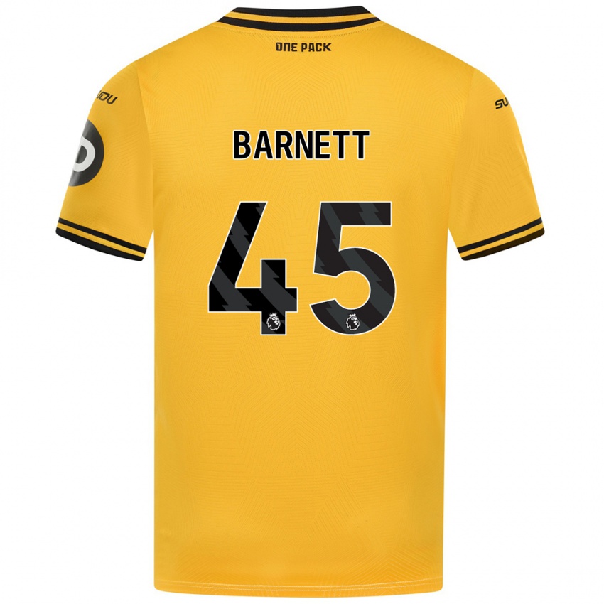 Gyermek Ty Barnett #45 Sárga Hazai Jersey 2024/25 Mez Póló Ing