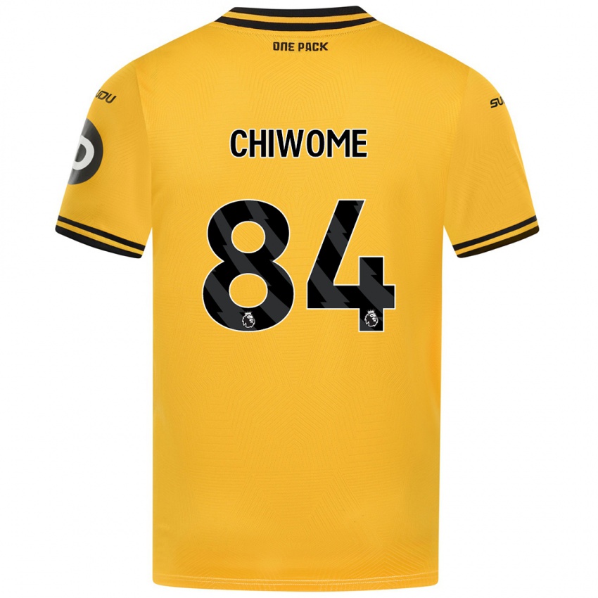 Gyermek Leon Chiwome #84 Sárga Hazai Jersey 2024/25 Mez Póló Ing