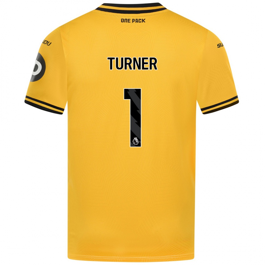 Gyermek Shannon Turner #1 Sárga Hazai Jersey 2024/25 Mez Póló Ing