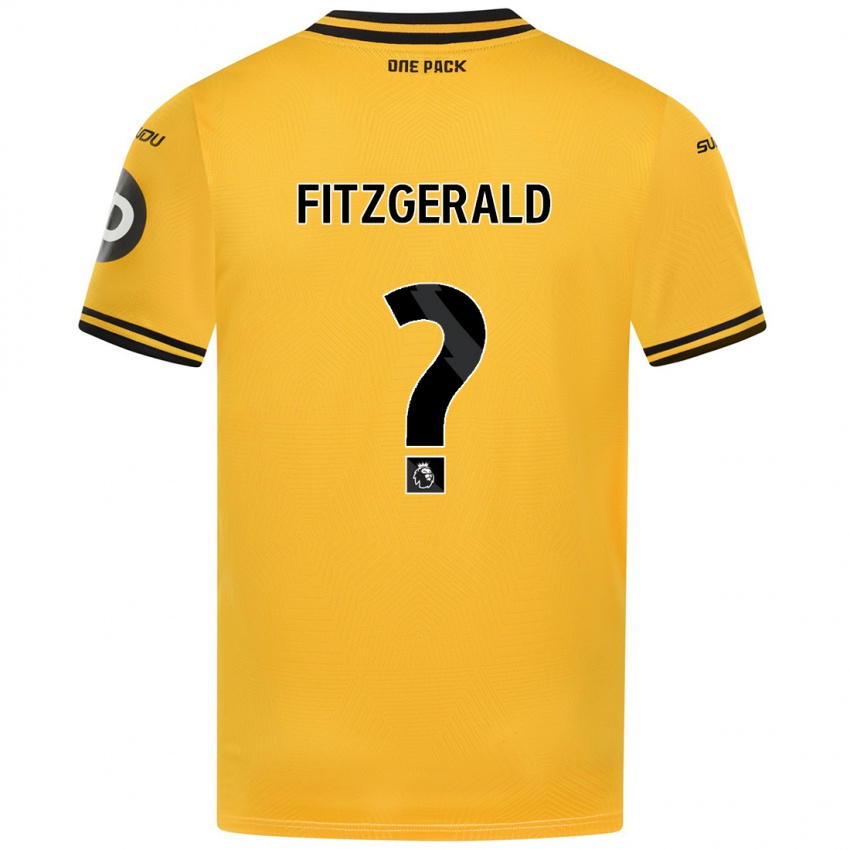 Gyermek Kyle Fitzgerald #0 Sárga Hazai Jersey 2024/25 Mez Póló Ing