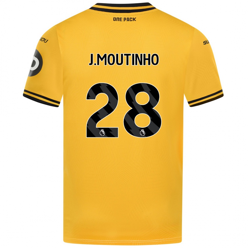 Gyermek Joao Moutinho #28 Sárga Hazai Jersey 2024/25 Mez Póló Ing