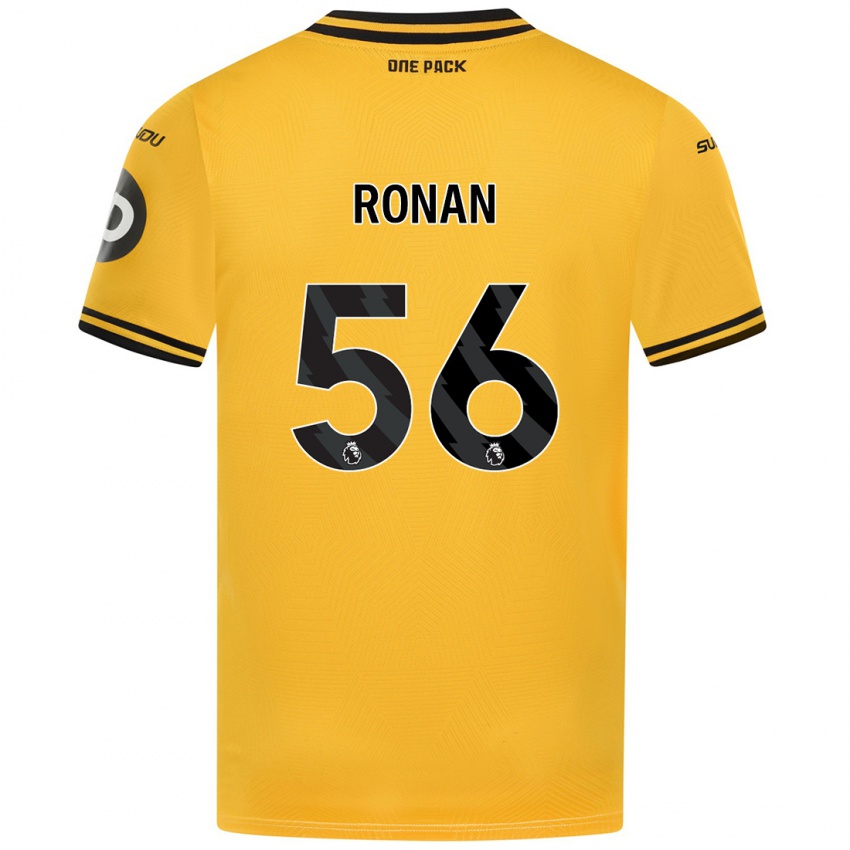 Gyermek Connor Ronan #56 Sárga Hazai Jersey 2024/25 Mez Póló Ing