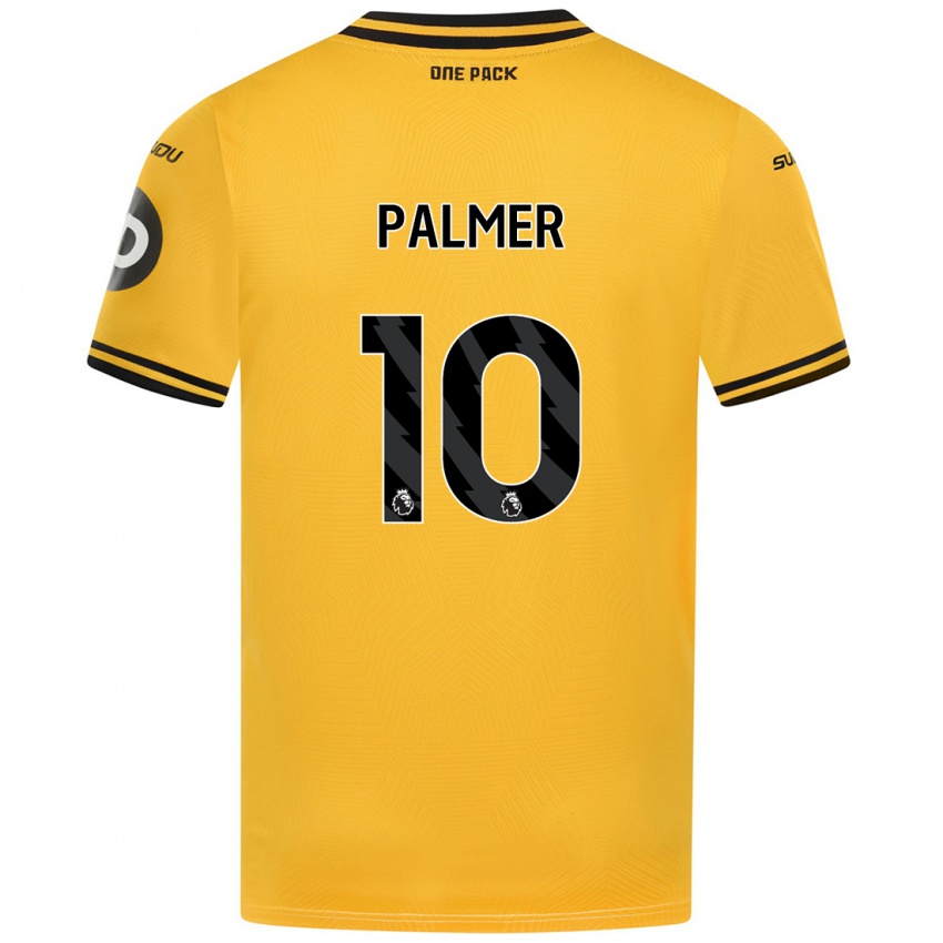 Gyermek Jamila Palmer #10 Sárga Hazai Jersey 2024/25 Mez Póló Ing