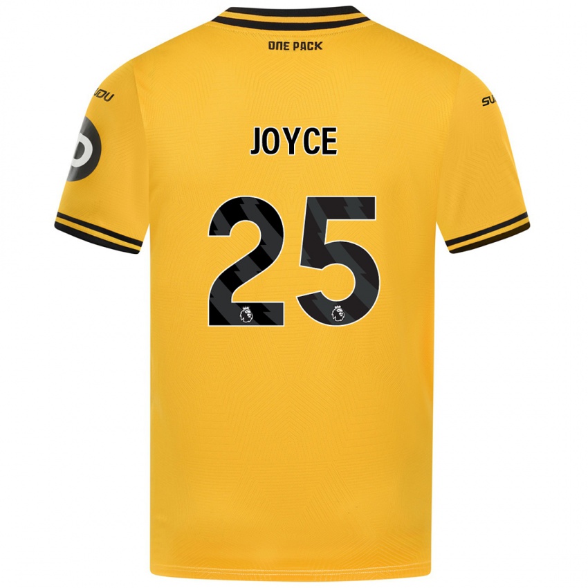 Gyermek Leonie Joyce #25 Sárga Hazai Jersey 2024/25 Mez Póló Ing