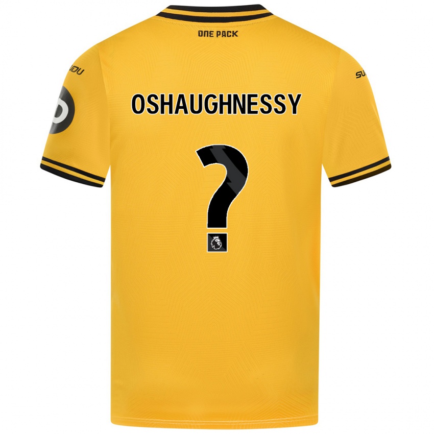 Gyermek Joe Oshaughnessy #0 Sárga Hazai Jersey 2024/25 Mez Póló Ing