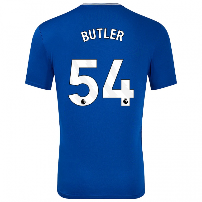 Gyermek Jack Butler #54 Kék -Val Hazai Jersey 2024/25 Mez Póló Ing