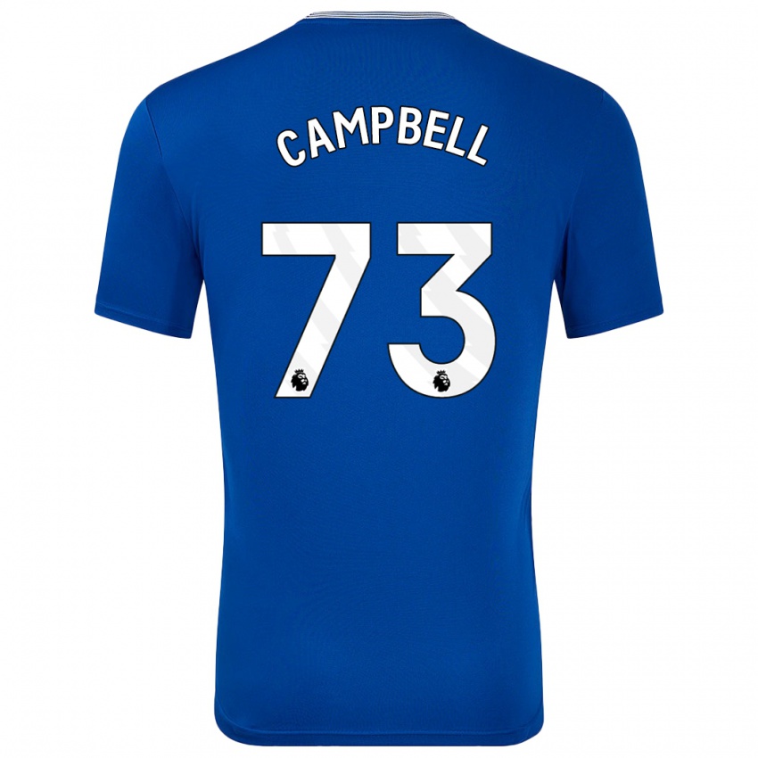 Gyermek Elijah Campbell #73 Kék -Val Hazai Jersey 2024/25 Mez Póló Ing