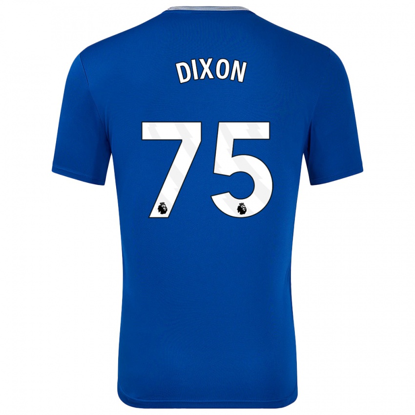 Gyermek Roman Dixon #75 Kék -Val Hazai Jersey 2024/25 Mez Póló Ing