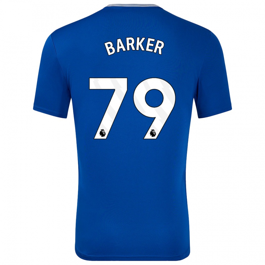 Gyermek Owen Barker #79 Kék -Val Hazai Jersey 2024/25 Mez Póló Ing