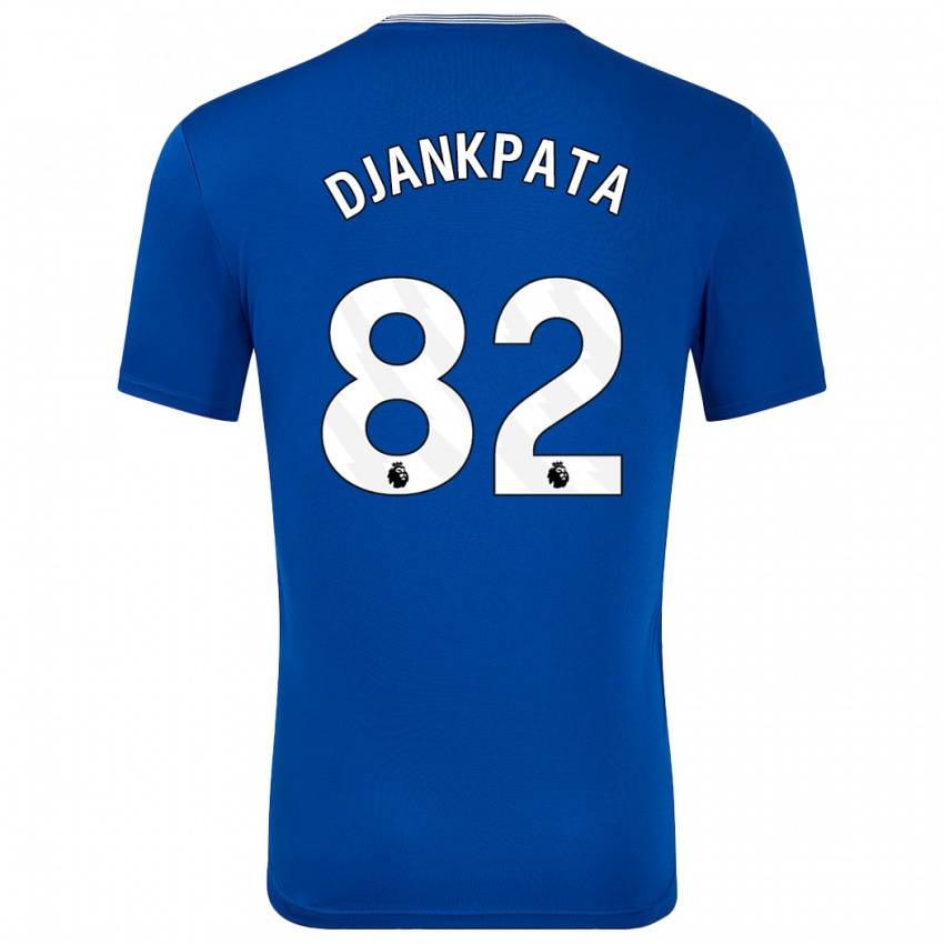 Gyermek Halid Djankpata #82 Kék -Val Hazai Jersey 2024/25 Mez Póló Ing