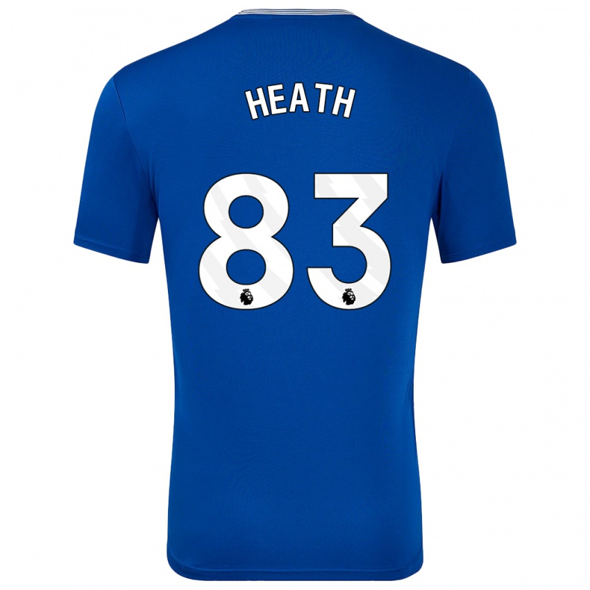 Gyermek Isaac Heath #83 Kék -Val Hazai Jersey 2024/25 Mez Póló Ing