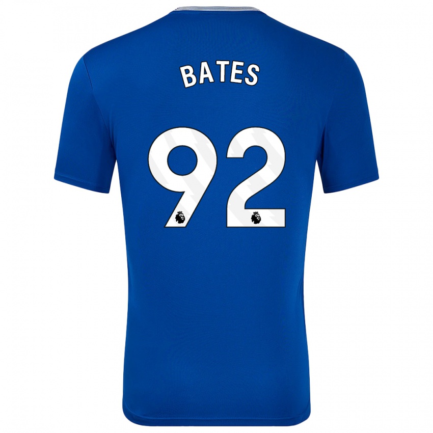 Gyermek Callum Bates #92 Kék -Val Hazai Jersey 2024/25 Mez Póló Ing