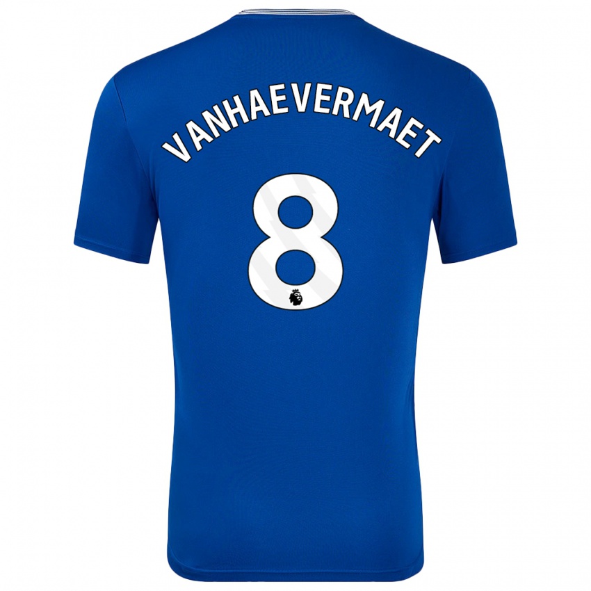 Gyermek Justine Vanhaevermaet #8 Kék -Val Hazai Jersey 2024/25 Mez Póló Ing