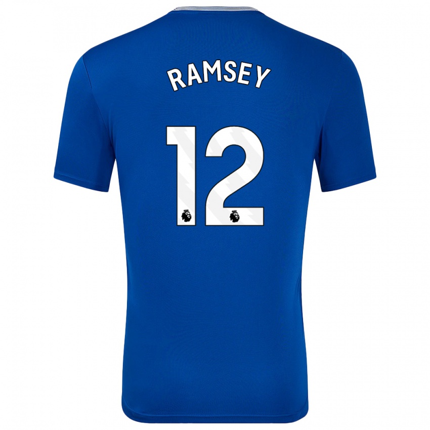 Gyermek Emily Ramsey #12 Kék -Val Hazai Jersey 2024/25 Mez Póló Ing