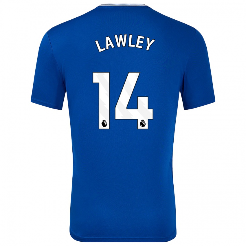 Gyermek Melissa Lawley #14 Kék -Val Hazai Jersey 2024/25 Mez Póló Ing