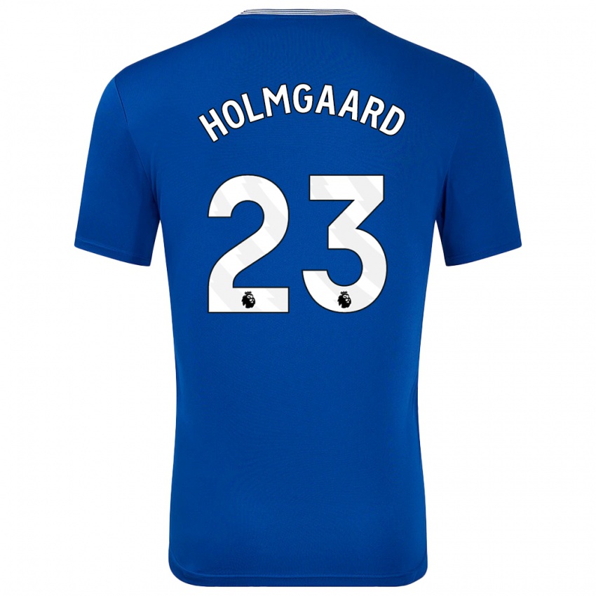 Gyermek Sara Holmgaard #23 Kék -Val Hazai Jersey 2024/25 Mez Póló Ing