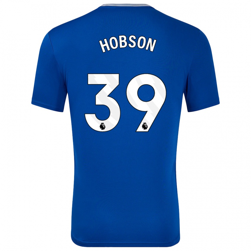 Gyermek Issy Hobson #39 Kék -Val Hazai Jersey 2024/25 Mez Póló Ing