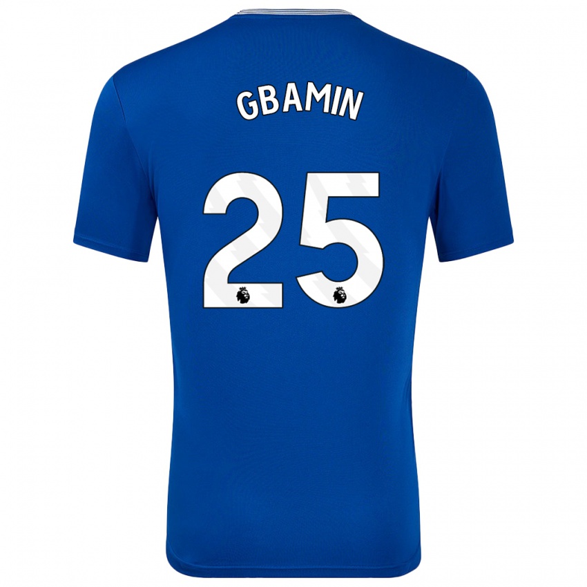 Gyermek Jean-Philippe Gbamin #25 Kék -Val Hazai Jersey 2024/25 Mez Póló Ing