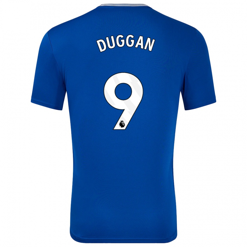 Gyermek Toni Duggan #9 Kék -Val Hazai Jersey 2024/25 Mez Póló Ing