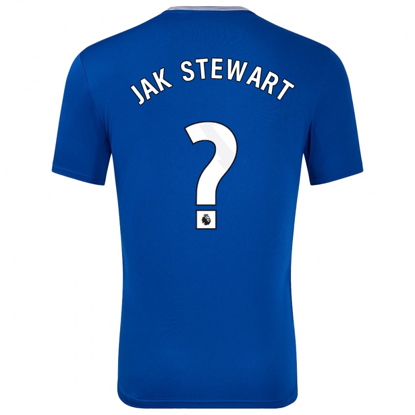 Gyermek Jak Stewart #0 Kék -Val Hazai Jersey 2024/25 Mez Póló Ing