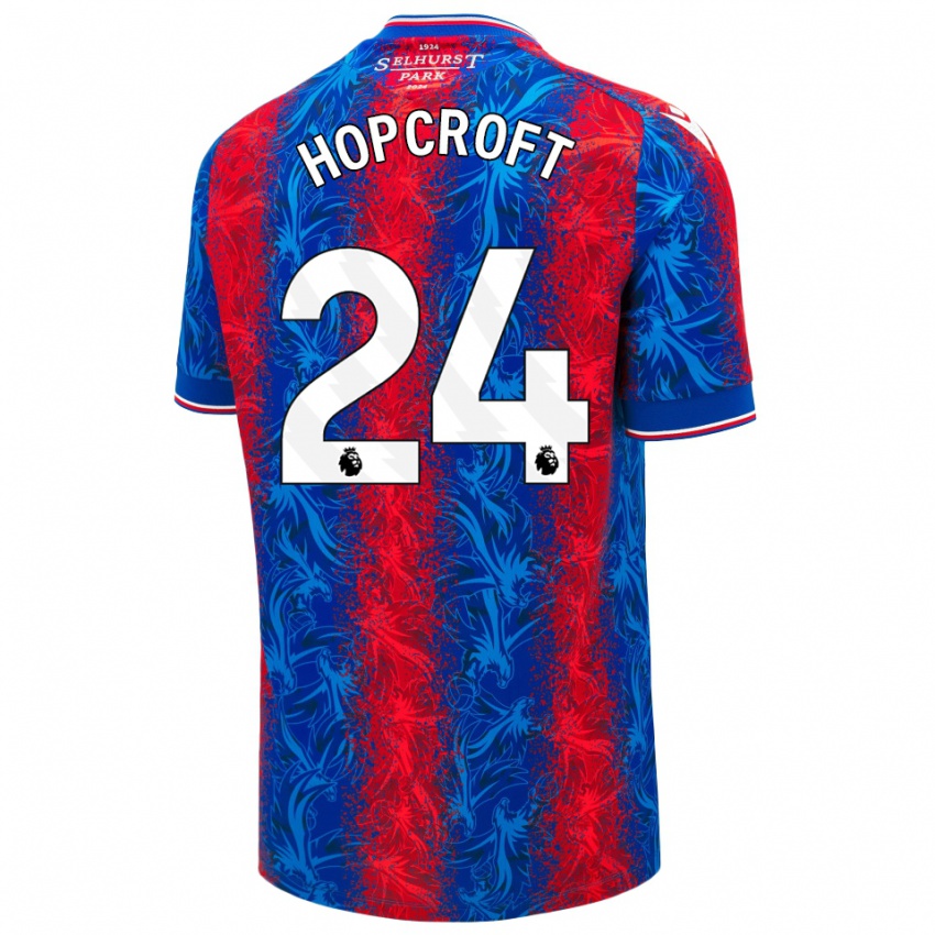 Gyermek Shanade Hopcroft #24 Piros Kék Csíkok Hazai Jersey 2024/25 Mez Póló Ing