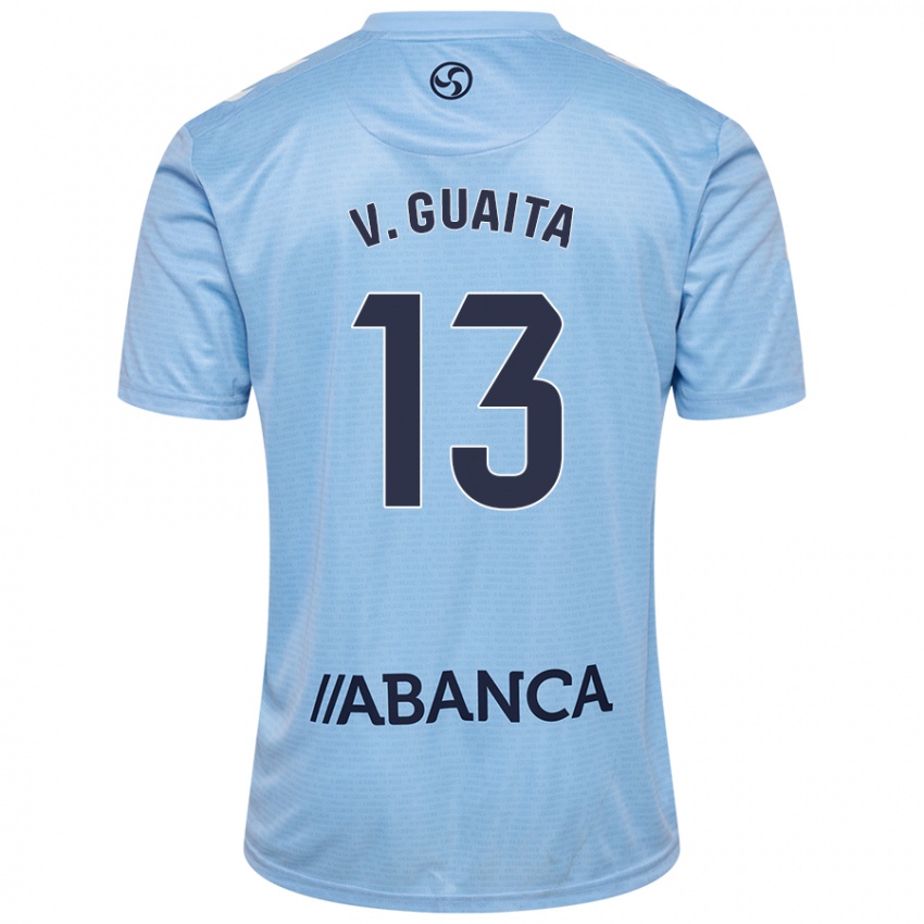 Gyermek Vicente Guaita #13 Ég Kék Hazai Jersey 2024/25 Mez Póló Ing