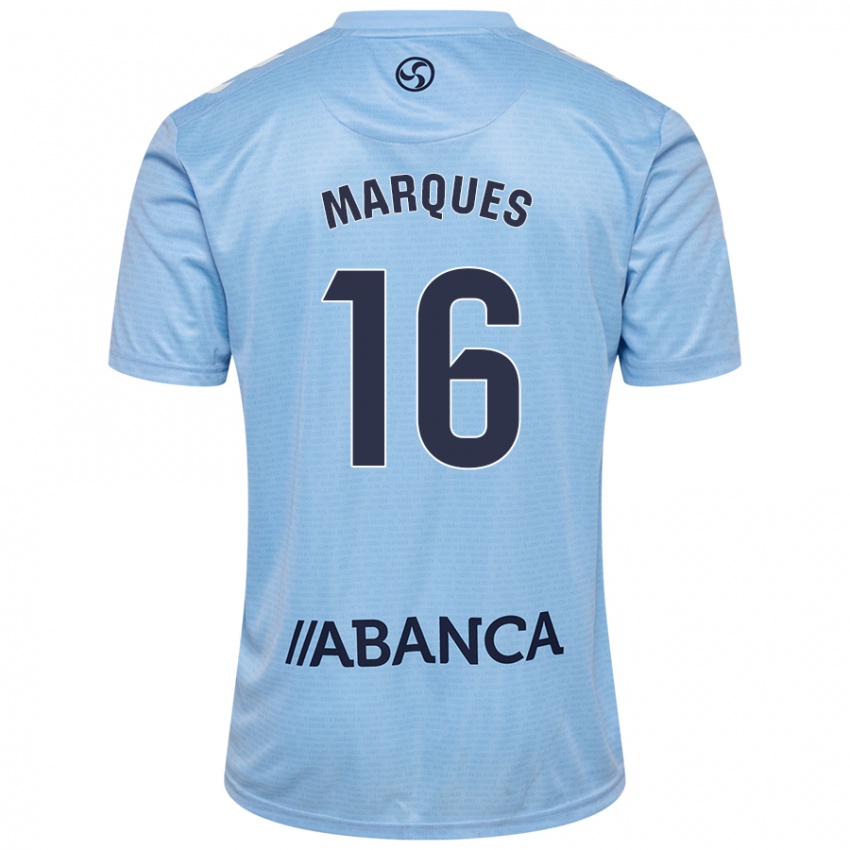 Gyermek 
Jailson Marques Siqueira #16 Ég Kék Hazai Jersey 2024/25 Mez Póló Ing