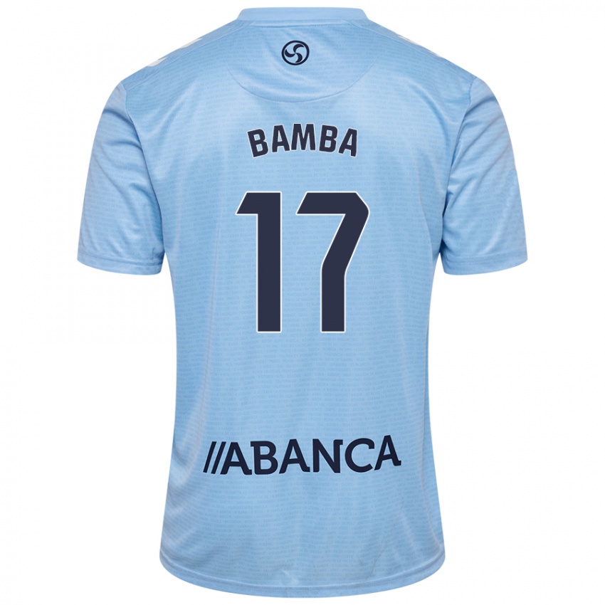 Gyermek Jonathan Bamba #17 Ég Kék Hazai Jersey 2024/25 Mez Póló Ing