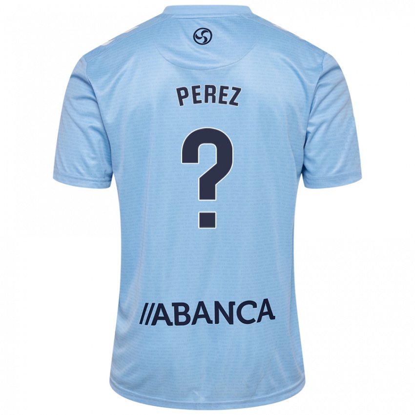 Gyermek Iván Pérez #0 Ég Kék Hazai Jersey 2024/25 Mez Póló Ing