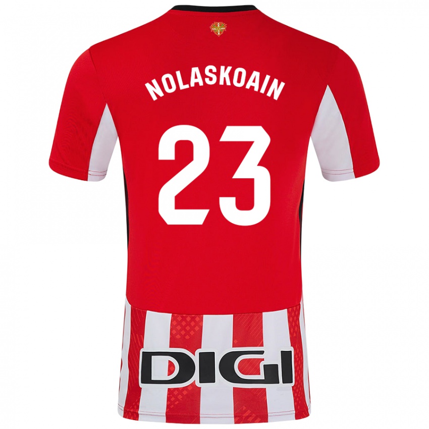 Gyermek Peru Nolaskoain #23 Piros Fehér Hazai Jersey 2024/25 Mez Póló Ing