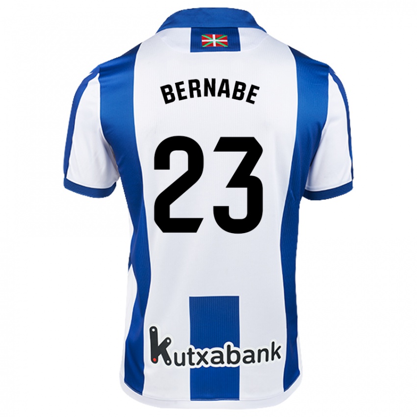 Gyermek Alejandra Bernabé De Santiago #23 Fehér Kék Hazai Jersey 2024/25 Mez Póló Ing