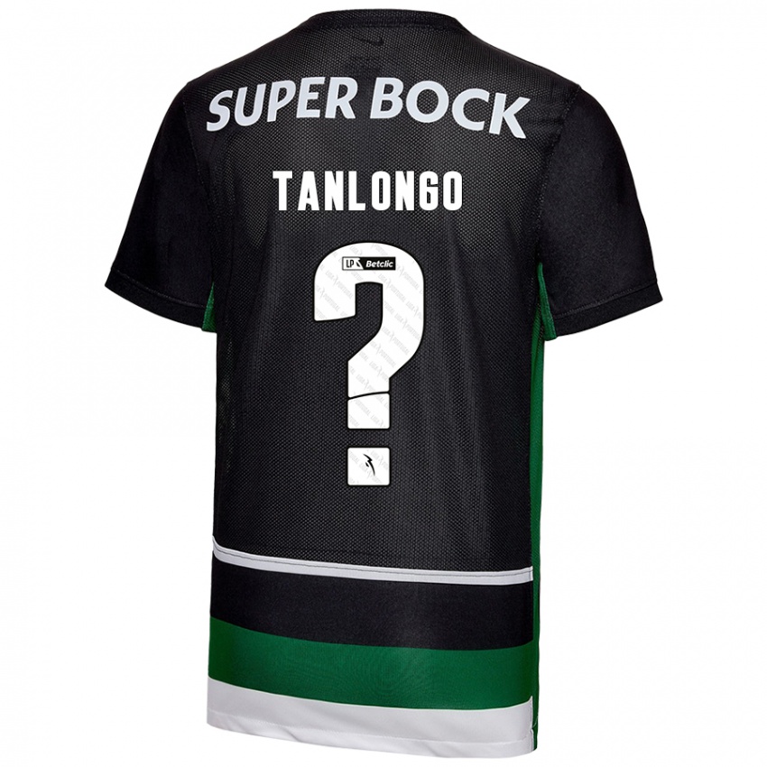 Gyermek Mateo Tanlongo #0 Fekete Fehér Zöld Hazai Jersey 2024/25 Mez Póló Ing