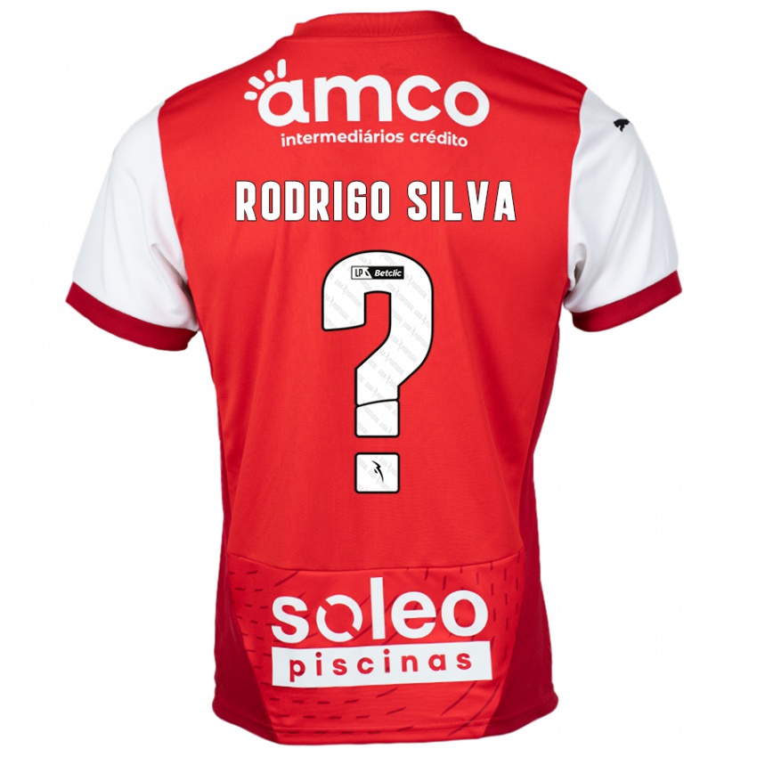 Gyermek Rodrigo Silva #0 Piros Fehér Hazai Jersey 2024/25 Mez Póló Ing