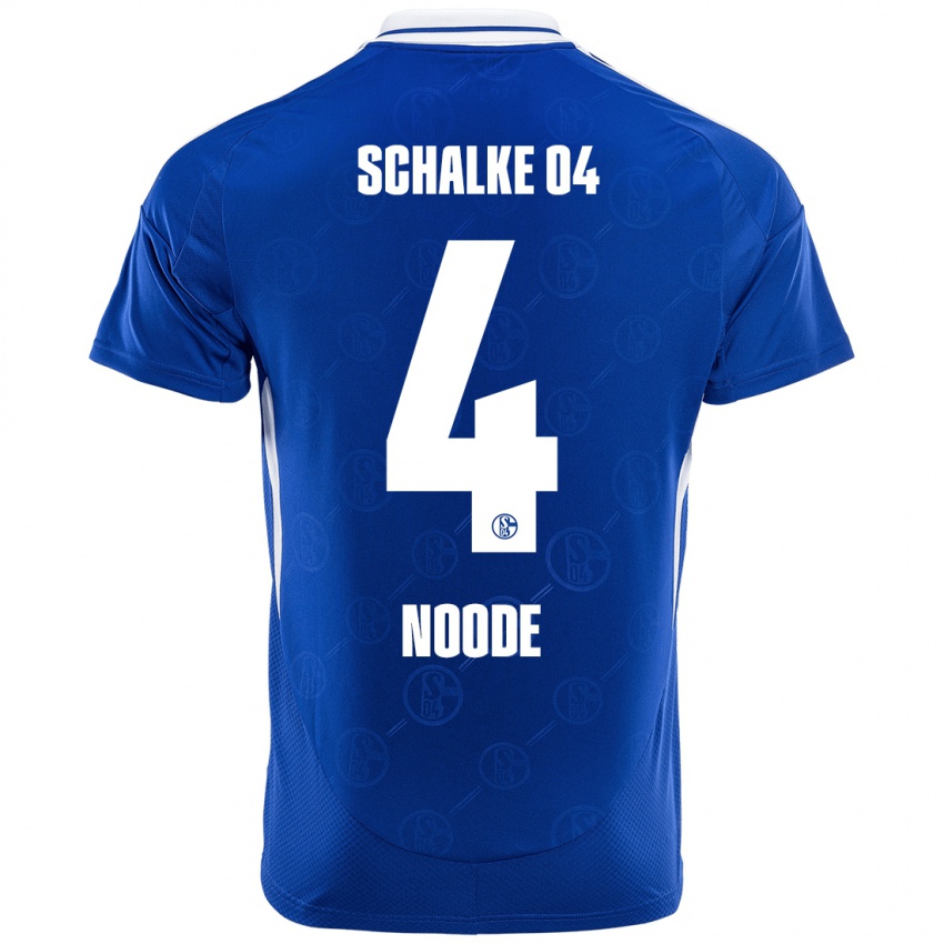 Gyermek Steve Noode #4 Királykék Hazai Jersey 2024/25 Mez Póló Ing