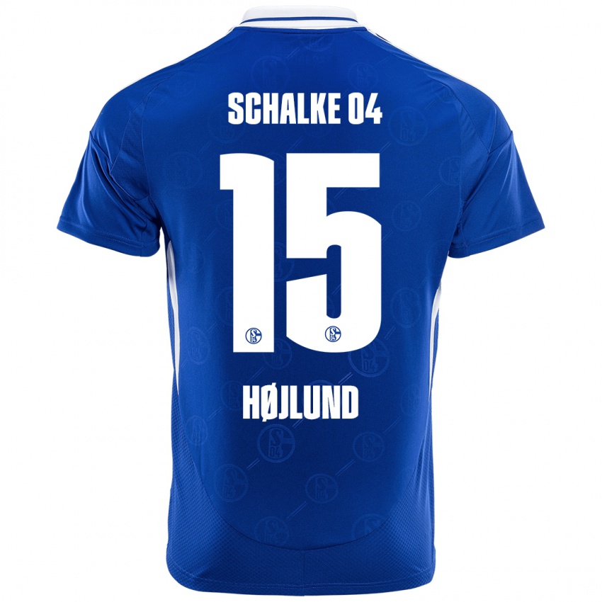 Gyermek Emil Højlund #15 Királykék Hazai Jersey 2024/25 Mez Póló Ing