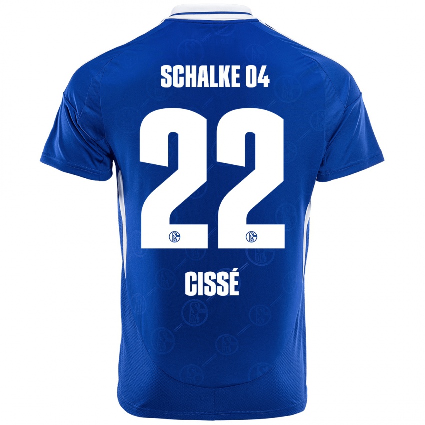 Gyermek Ibrahima Cissé #22 Királykék Hazai Jersey 2024/25 Mez Póló Ing