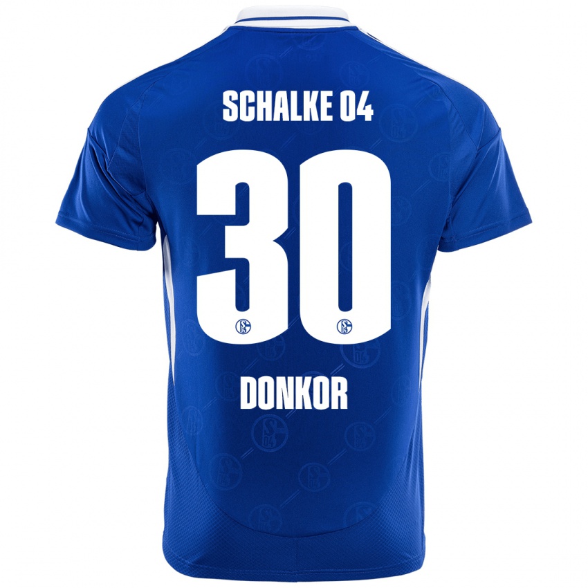 Gyermek Anton Donkor #30 Királykék Hazai Jersey 2024/25 Mez Póló Ing