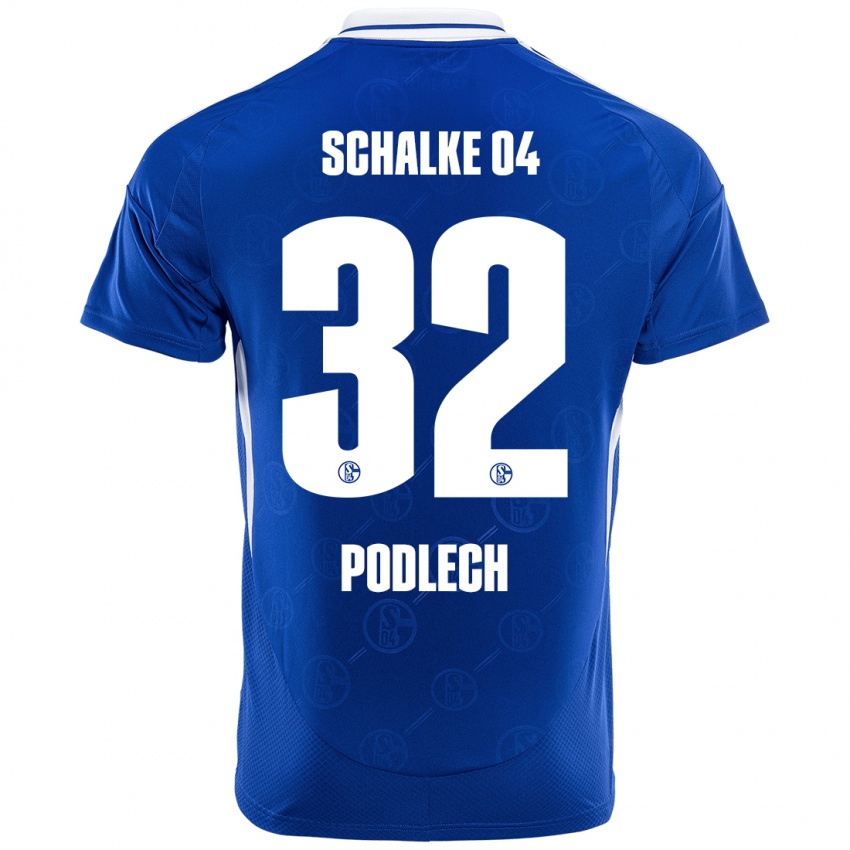 Gyermek Luca Podlech #32 Királykék Hazai Jersey 2024/25 Mez Póló Ing