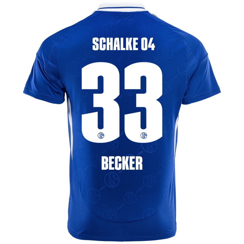 Gyermek Vitalie Becker #33 Királykék Hazai Jersey 2024/25 Mez Póló Ing