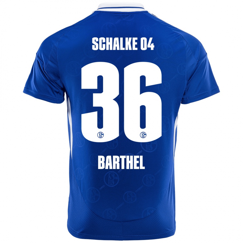 Gyermek Niklas Barthel #36 Királykék Hazai Jersey 2024/25 Mez Póló Ing