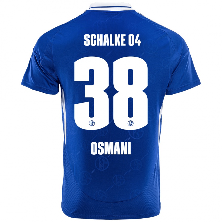 Gyermek Tristan Osmani #38 Királykék Hazai Jersey 2024/25 Mez Póló Ing