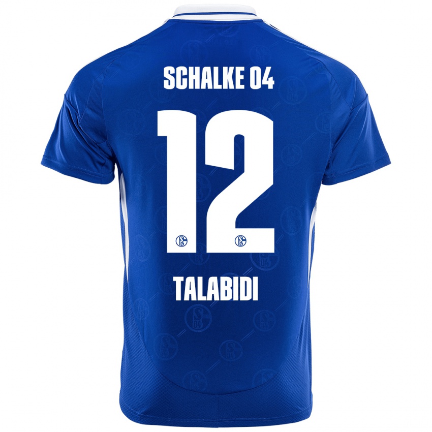 Gyermek Malik Talabidi #12 Királykék Hazai Jersey 2024/25 Mez Póló Ing