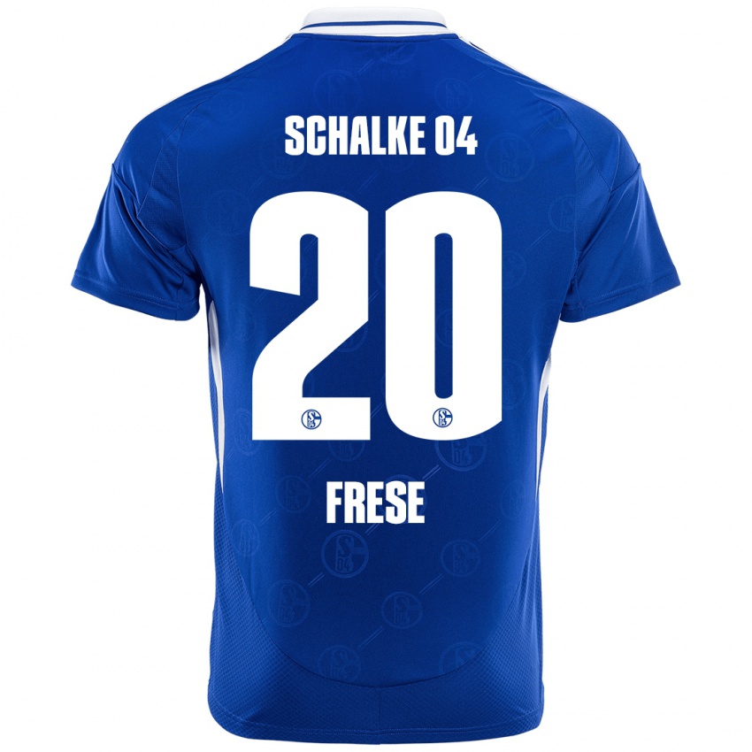 Gyermek Niklas Frese #20 Királykék Hazai Jersey 2024/25 Mez Póló Ing